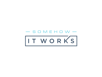 Somehow It Works logo design by bricton