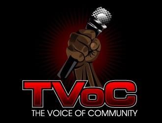 The Voice of Community (TVoC) logo design by desynergy