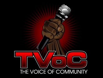 The Voice of Community (TVoC) logo design by desynergy