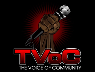 The Voice of Community (TVoC) logo design by desynergy
