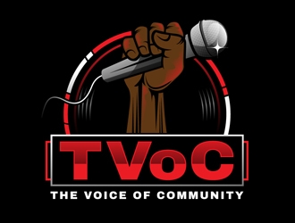 The Voice of Community (TVoC) logo design by DreamLogoDesign