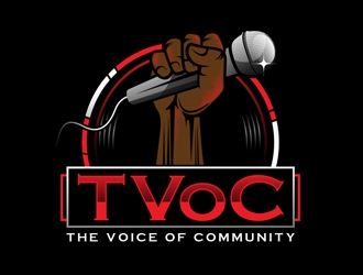 The Voice of Community (TVoC) logo design by DreamLogoDesign