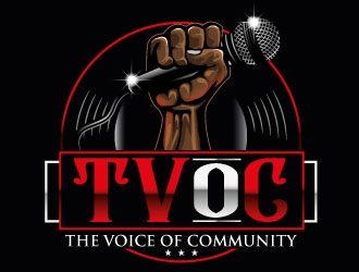 The Voice of Community (TVoC) logo design by Suvendu