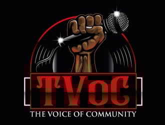 The Voice of Community (TVoC) logo design by Suvendu