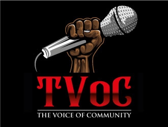 The Voice of Community (TVoC) logo design by Suvendu