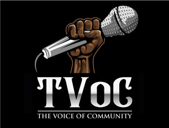 The Voice of Community (TVoC) logo design by Suvendu