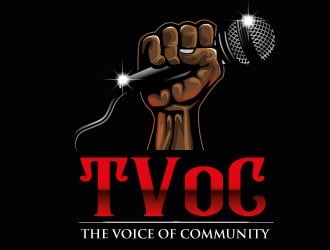 The Voice of Community (TVoC) logo design by Suvendu