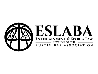 Entertainment & Sports Law Section of the Austin Bar Association (ESLABA) logo design by jaize