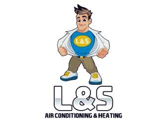 L & S Air Conditioning & Heating logo design by Kyo25