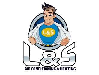 L & S Air Conditioning & Heating logo design by Kyo25
