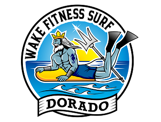 WAKE FITNESS SURF DORADO logo design by haze