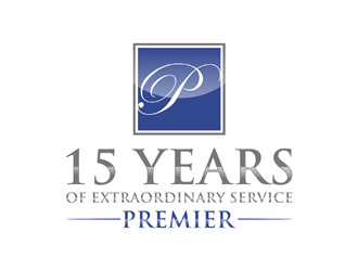 15 years of extraordinary service @ Premier logo design by johana