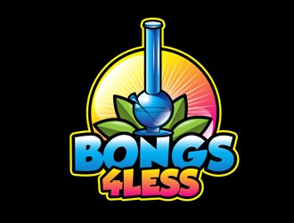 Bongs4Less logo design by LogoInvent