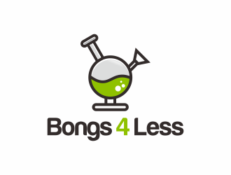 Bongs4Less logo design by huma