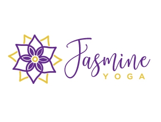 Jasmine Yoga logo design by MonkDesign