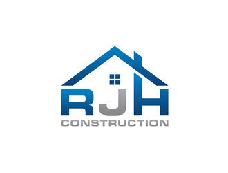 RJH Construction logo design by bomie