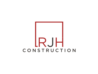 RJH Construction logo design by bricton