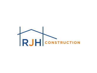RJH Construction logo design by bricton