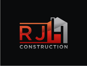 RJH Construction logo design by bricton