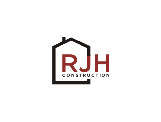 RJH Construction logo design by bricton