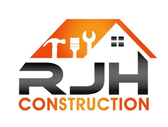 RJH Construction logo design by PMG