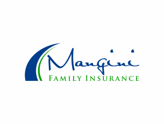 Mangini Family Insurance logo design by ammad