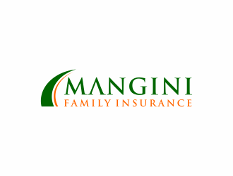 Mangini Family Insurance logo design by ammad