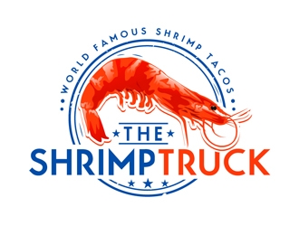 The Shrimp Truck logo design by DreamLogoDesign