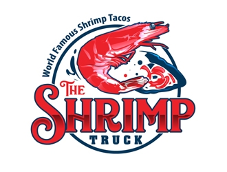 The Shrimp Truck logo design by DreamLogoDesign