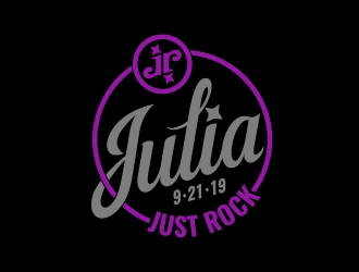 Julia Roth  [logo for bat-mitzvah party] logo design by josephope