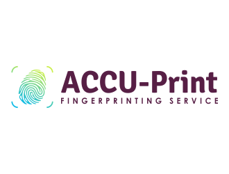 ACCU-Print Fingerprinting Service logo design by mletus