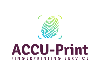 ACCU-Print Fingerprinting Service logo design by mletus
