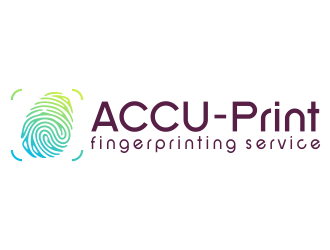 ACCU-Print Fingerprinting Service logo design by mletus