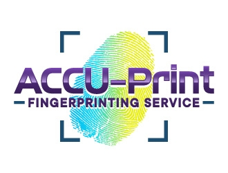 ACCU-Print Fingerprinting Service logo design by ORPiXELSTUDIOS