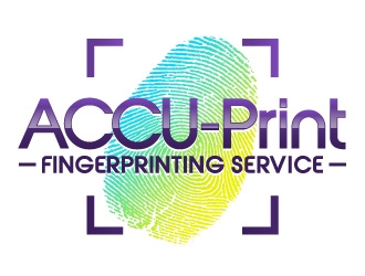 ACCU-Print Fingerprinting Service logo design by ORPiXELSTUDIOS
