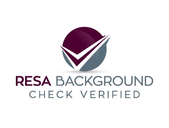 RESA Background Check Verified  logo design by akilis13
