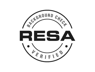 RESA Background Check Verified  logo design by labo