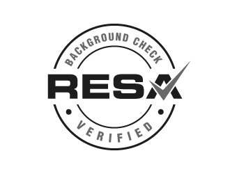 RESA Background Check Verified  logo design by labo