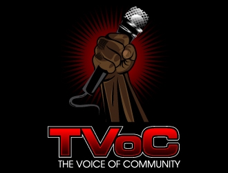 The Voice of Community (TVoC) logo design by desynergy
