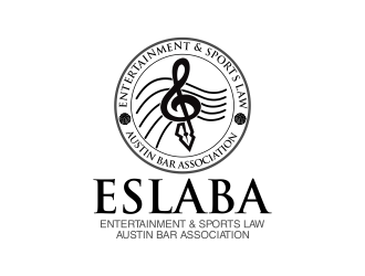 Entertainment &amp; Sports Law Section of the Austin Bar Association (ESLABA) logo design by Dhieko