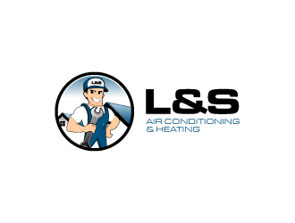 L & S Air Conditioning & Heating logo design by torresace