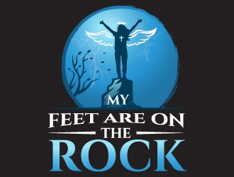 Standing on the Rock or Dancing in the Rain logo design by MonkDesign