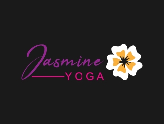 Jasmine Yoga logo design by Anizonestudio