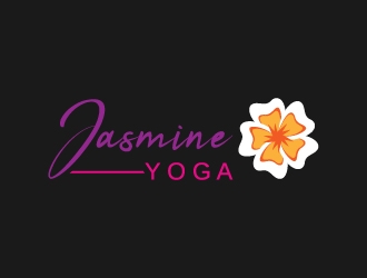 Jasmine Yoga logo design by Anizonestudio