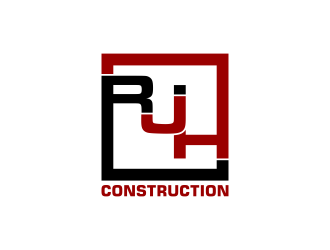 RJH Construction logo design by pakNton
