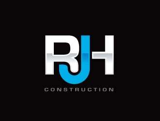 RJH Construction logo design by sanworks