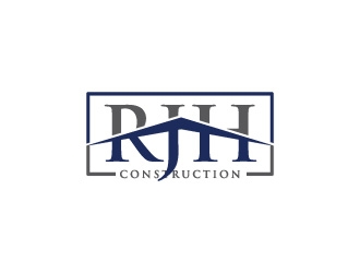 RJH Construction logo design by crazher