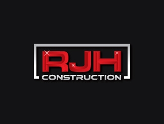RJH Construction logo design by crazher