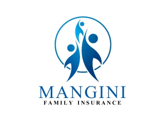 Mangini Family Insurance logo design by dshineart
