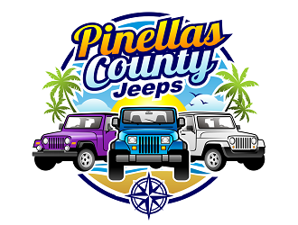 Pinellas County Jeeps logo design by haze